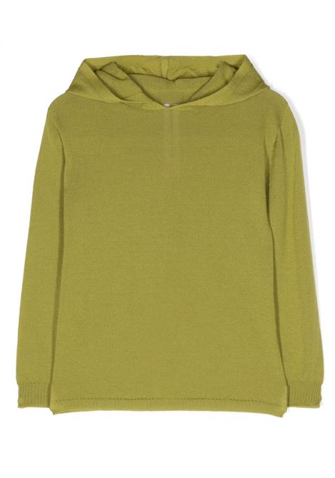 Felpa con cappuccio in verde oliva - bambino RICK OWENS KIDS | BG02C6685M32